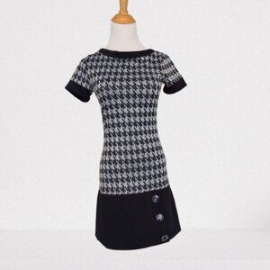 Retro Houndstooth Dress